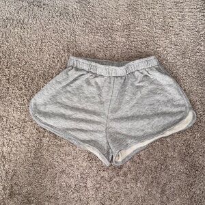 Forever 21 Gray Athletic Shorts with Elastic Waistband
